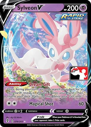 Sylveon V 074 - Holofoil Prize Pack Series Cards - Ultra Rare