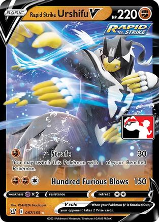 Rapid Strike Urshifu V 087 - Holofoil Prize Pack Series Cards - Ultra Rare