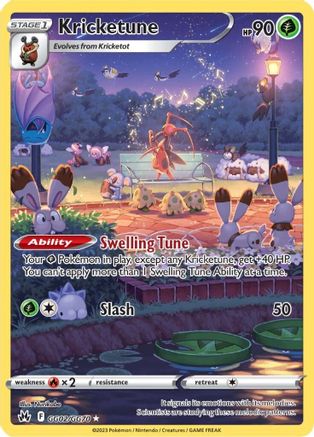 Kricketune GG02/GG70 - Holofoil Crown Zenith Galarian Gallery - Ultra Rare