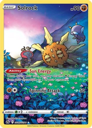 Solrock GG15/GG70 - Holofoil Crown Zenith Galarian Gallery - Ultra Rare