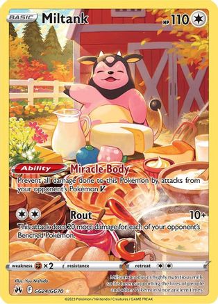 Miltank GG24/GG70 - Holofoil Crown Zenith Galarian Gallery - Ultra Rare