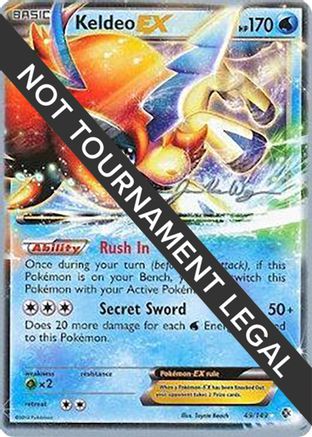 Keldeo EX - 2015 (Jacob Van Wagner) 049 World Championship Decks - Ultra Rare