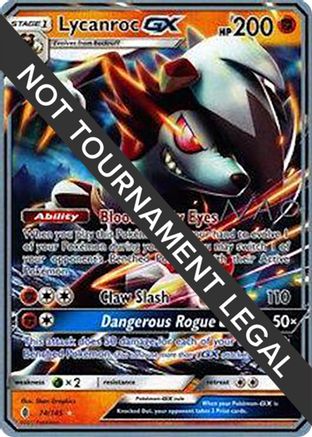 Lycanroc GX - 2018 (Naohito Inoue) 074 World Championship Decks - Ultra Rare