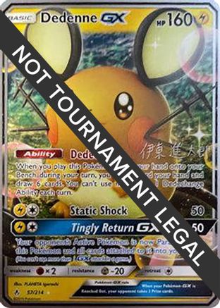 Dedenne GX - 2019 (Shintaro Ito) 057 World Championship Decks - Ultra Rare