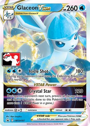 Glaceon VSTAR SWSH197 - Holofoil Prize Pack Series Cards - Promo