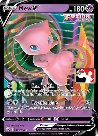 Mew V 113 - Holofoil Prize Pack Series Cards - Ultra Rare