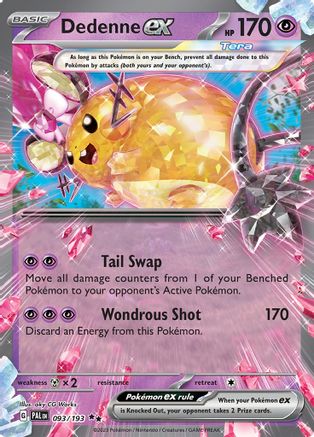 Dedenne ex 093/193 - Holofoil SV02 Paldea Evolved - Double Rare