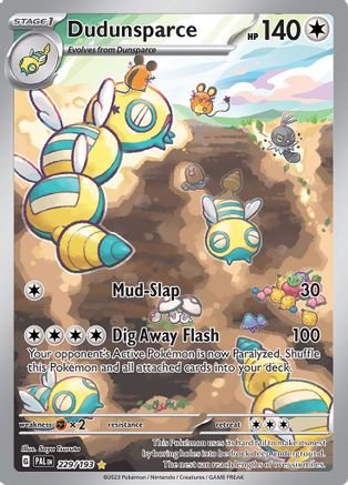 Dudunsparce 229/193 - Holofoil SV02 Paldea Evolved - Illustration Rare