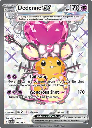 Dedenne ex 239/193 - Holofoil SV02 Paldea Evolved - Ultra Rare