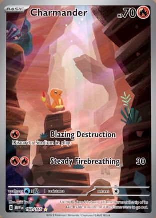 Charmander 168/165 - Holofoil SV Scarlet & Violet 151 - Illustration Rare