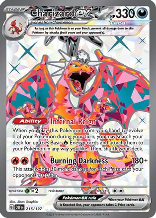 Charizard ex 215/197 - Holofoil SV03 Obsidian Flames - Ultra Rare