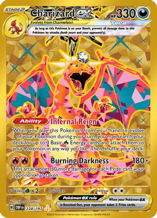 Charizard ex 228/197 - Holofoil SV03 Obsidian Flames - Hyper Rare