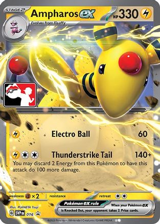 Ampharos ex 016 Prize Pack Series Cards - Promo