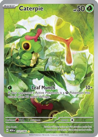 Caterpie 172/165 - Holofoil SV Scarlet & Violet 151 - Illustration Rare