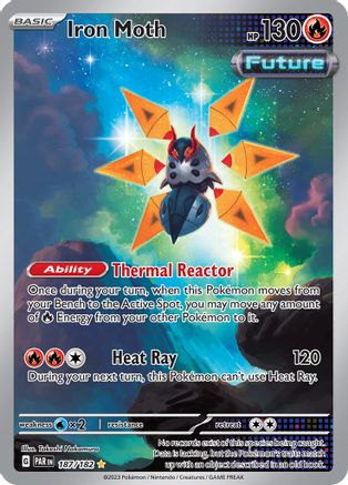 Iron Moth 187/182 - Holofoil SV04 Paradox Rift - Illustration Rare