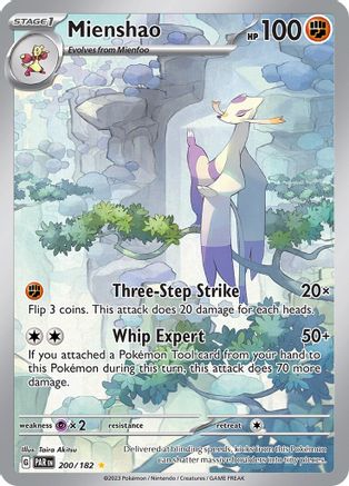 Mienshao 200/182 - Holofoil SV04 Paradox Rift - Illustration Rare