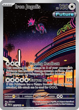 Iron Jugulis 216/182 - Holofoil SV04 Paradox Rift - Illustration Rare