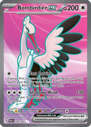Bombirdier ex 234/182 - Holofoil SV04 Paradox Rift - Ultra Rare