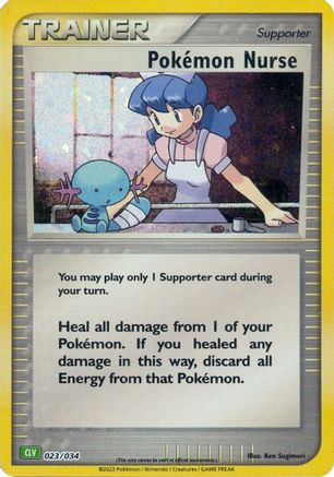 Pokemon Nurse 023/034 - Holofoil Trading Card Game Classic - Classic Collection
