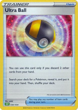 Ultra Ball (CLV) 030/034 - Holofoil Trading Card Game Classic - Classic Collection