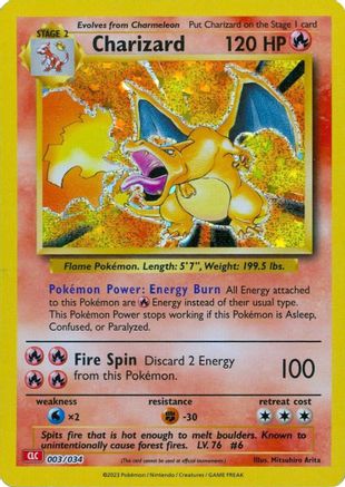 Charizard 003/034 - Holofoil Trading Card Game Classic - Classic Collection