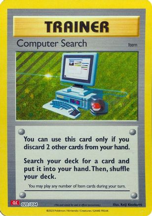 Computer Search (CLC) 020/034 - Holofoil Trading Card Game Classic - Classic Collection