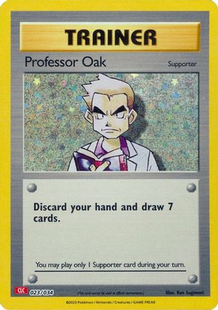 Professor Oak (CLC) 023/034 - Holofoil Trading Card Game Classic - Classic Collection