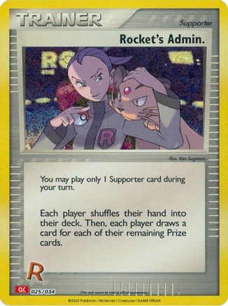 Rocket's Admin. (CLC) 025/034 - Holofoil Trading Card Game Classic - Classic Collection