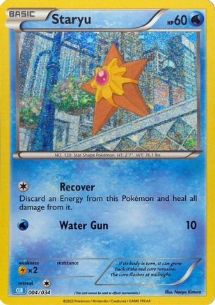Staryu 004/034 - Holofoil Trading Card Game Classic - Classic Collection