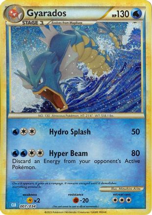 Gyarados 007/034 - Holofoil Trading Card Game Classic - Classic Collection