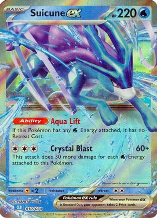 Suicune ex 010/034 - Holofoil Trading Card Game Classic - Classic Collection