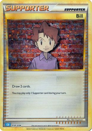 Bill (CLB) 018/034 - Holofoil Trading Card Game Classic - Classic Collection