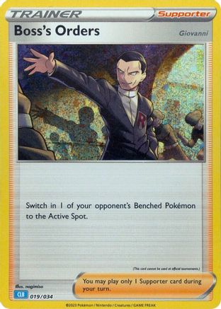 Boss's Orders (CLB) 019/034 - Holofoil Trading Card Game Classic - Classic Collection