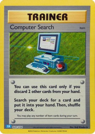 Computer Search (CLB) 020/034 - Holofoil Trading Card Game Classic - Classic Collection