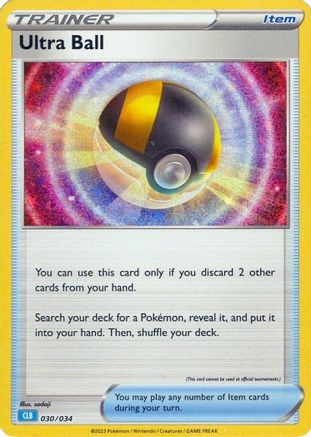 Ultra Ball (CLB) 030/034 - Holofoil Trading Card Game Classic - Classic Collection