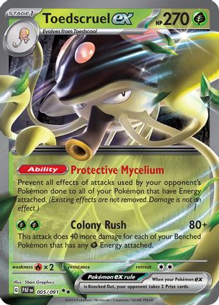 Toedscruel ex 005/091 - Holofoil SV Paldean Fates - Double Rare