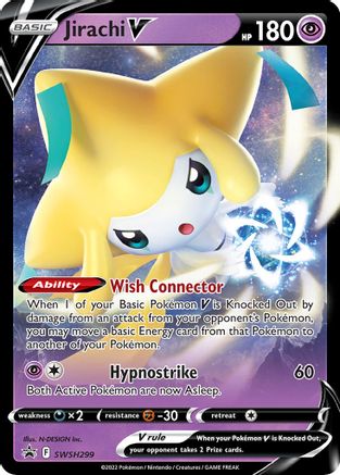 Jirachi V - 299 SWSH299 - Holofoil SWSH Sword & Shield Promo Cards - Promo