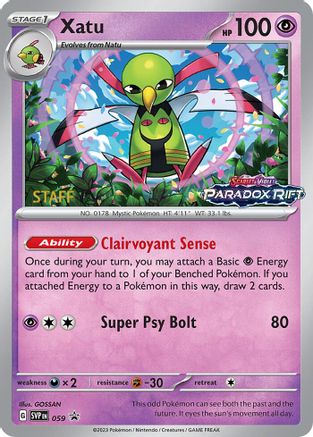 Xatu 059 - Holofoil SV Scarlet & Violet Promo Cards - Promo