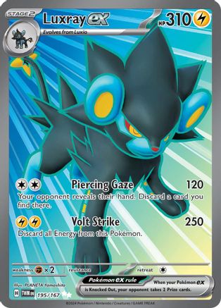 Luxray ex 195/167 - Holofoil SV06 Twilight Masquerade - Ultra Rare