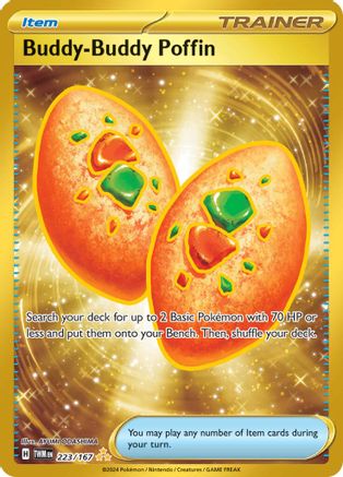 Buddy-Buddy Poffin 223/167 - Holofoil SV06 Twilight Masquerade - Hyper Rare
