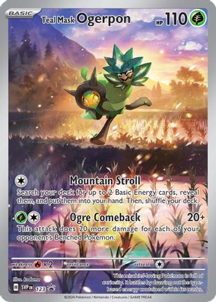 Teal Mask Ogerpon 123 - Holofoil SV Scarlet & Violet Promo Cards - Promo