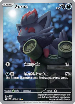 Zorua 075/064 - Holofoil SV Shrouded Fable - Illustration Rare