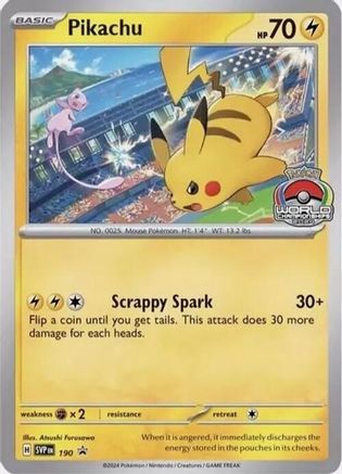 Pikachu 190 SV Scarlet & Violet Promo Cards - Promo