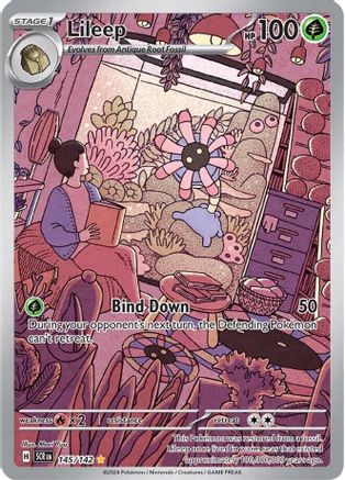 Lileep 145/142 - Holofoil SV07 Stellar Crown - Illustration Rare