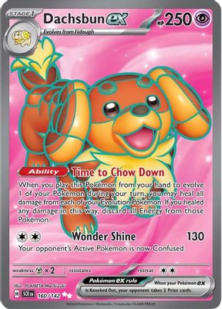 Dachsbun ex 160/142 - Holofoil SV07 Stellar Crown - Ultra Rare