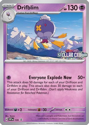 Drifblim 135 - Holofoil SV Scarlet & Violet Promo Cards - Promo