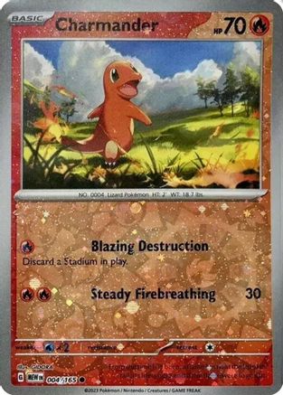 Charmander 004/165 - Holofoil Miscellaneous Cards & Products - Promo