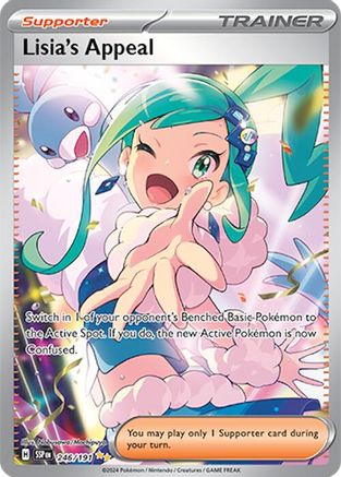 Lisia's Appeal 246/191 - Holofoil SV08 Surging Sparks - Special Illustration Rare