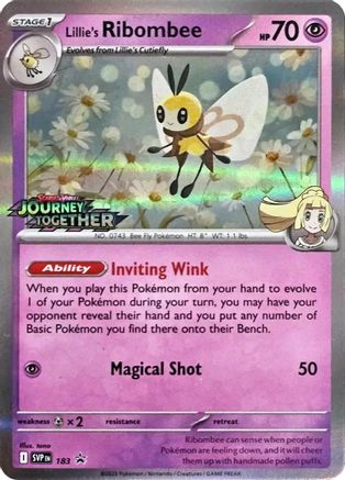 Lillie's Ribombee 183 - Holofoil SV Scarlet & Violet Promo Cards - Promo