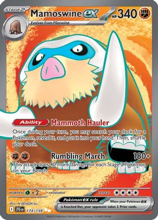 Mamoswine ex 174/159 - Holofoil SV09 Journey Together - Ultra Rare